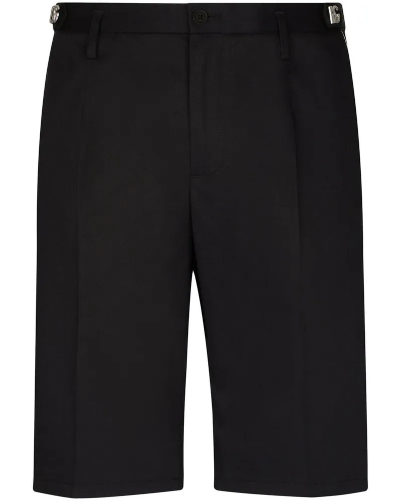 Dolce & Gabbana Klassische Shorts mit Bügelfalten - Schwarz Schwarz
