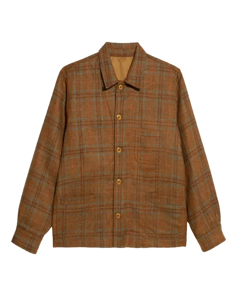 Fortela Karierte Seneca Jacke - Braun Braun