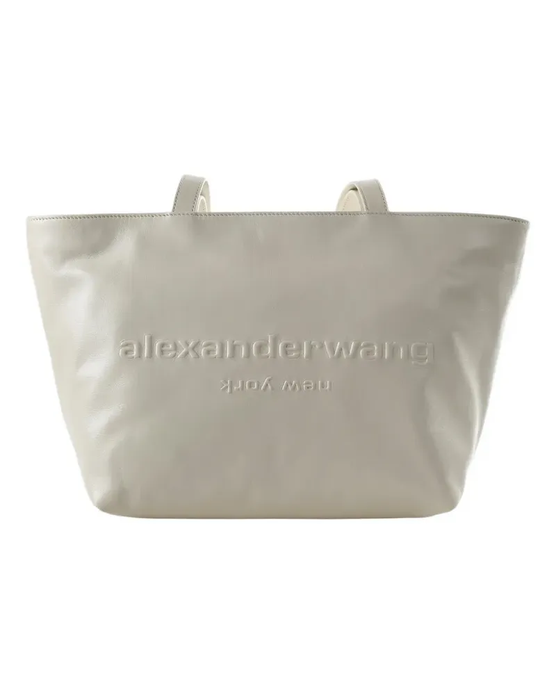 Alexander Wang medium embossed-logo tote bag - Nude Nude