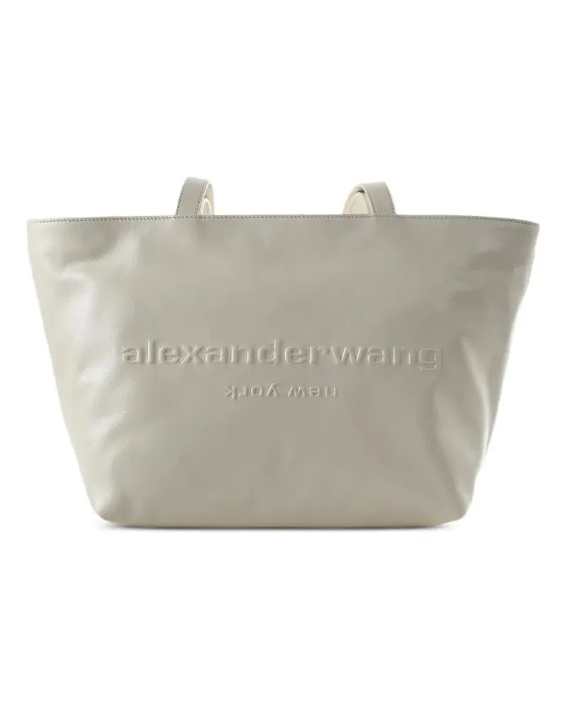 Alexander Wang medium embossed-logo tote bag - Nude Nude