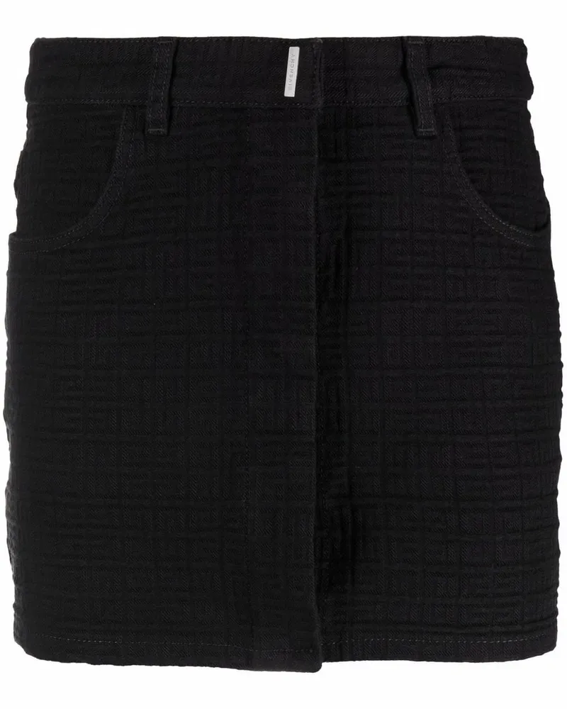 Givenchy Minirock mit Monogramm - Schwarz Schwarz
