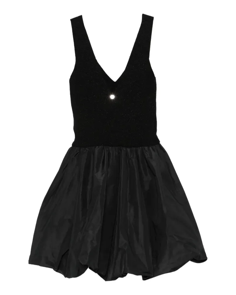 Liu Jo V-neck embellished mini dress - Schwarz Schwarz