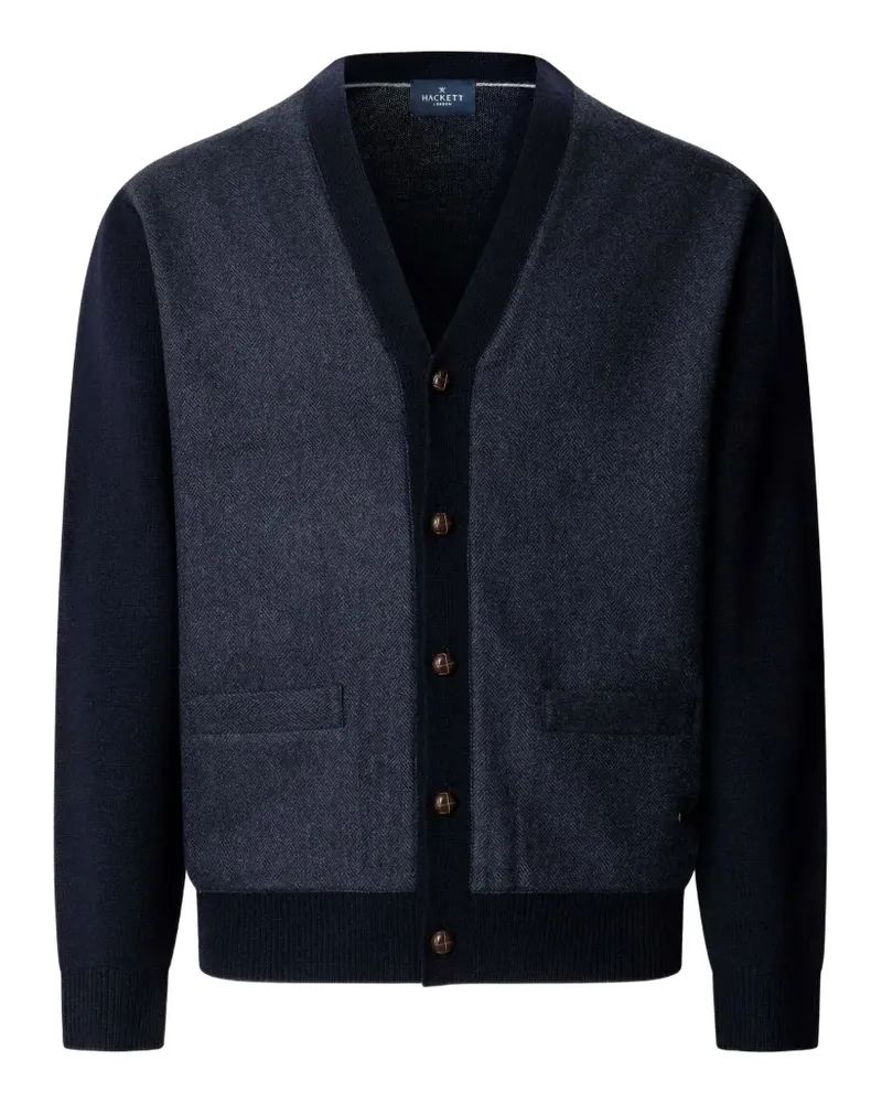 Hackett Cardigan mit V-Ausschnitt - Blau Blau