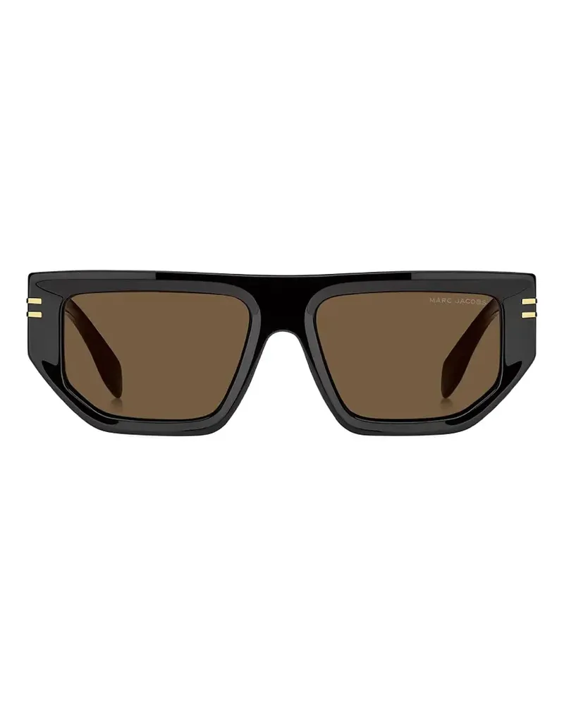 Marc Jacobs geometric-frame sunglasses - Schwarz Schwarz