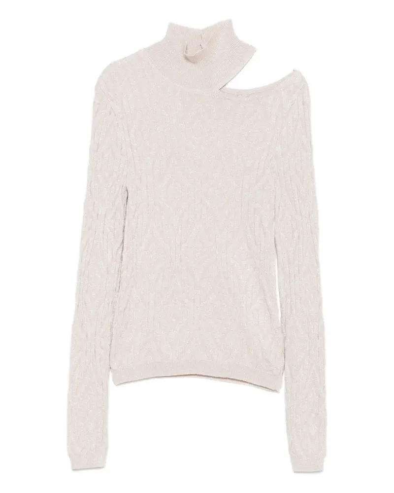 AKEP Pullover mit Lurex-Detail - Nude Nude