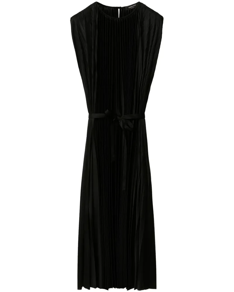 Fabiana Filippi Kleid mit Falten - Schwarz Schwarz