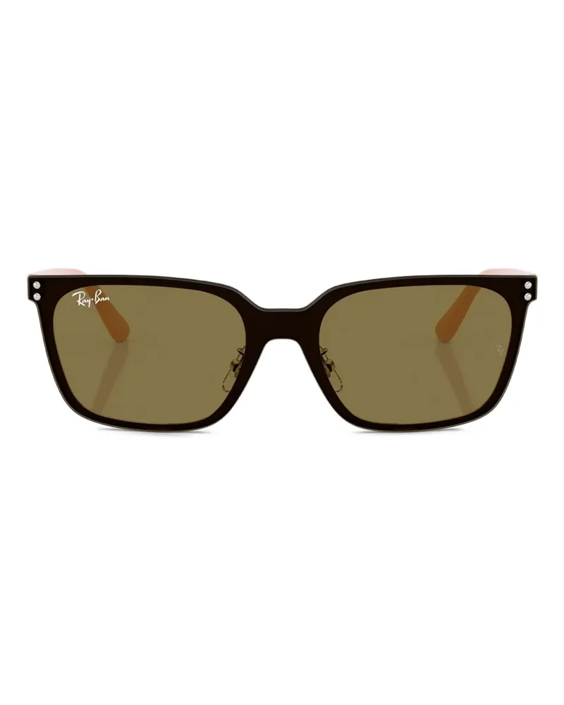 Ray Ban Sonnenbrille mit eckigem Gestell - Schwarz Schwarz