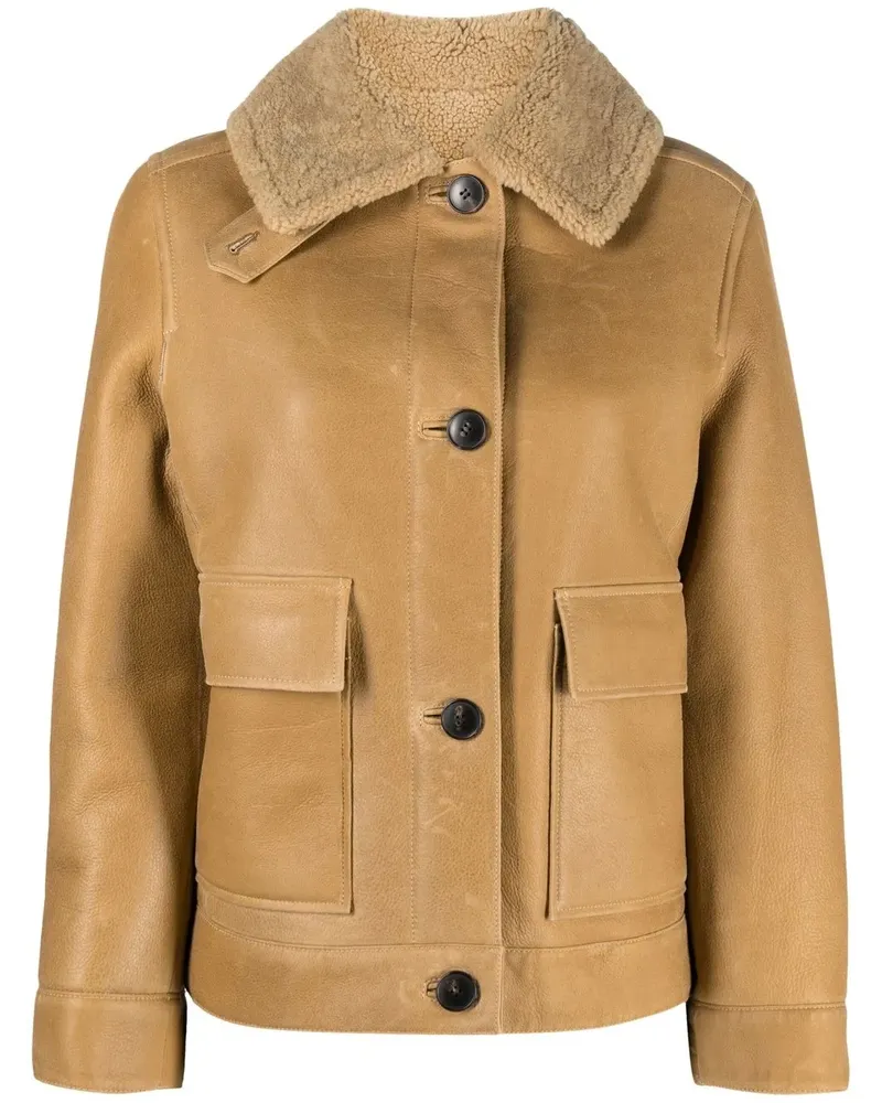 Yves Salomon Kurze Jacke - Nude Nude