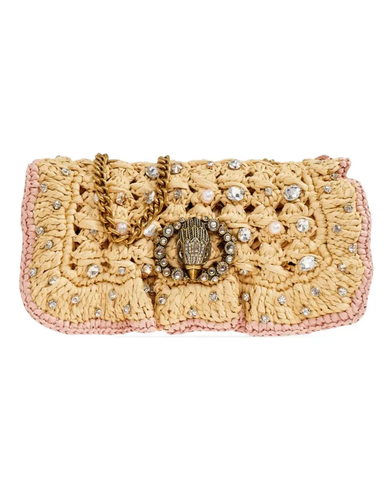 Kurt Geiger small Chelsea ruffled shoulder bag - Nude Nude