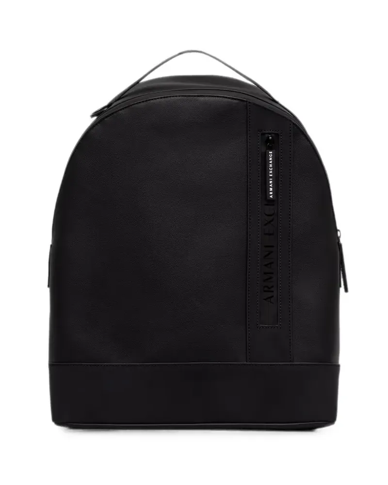 Armani Exchange Rucksack mit Logo-Patch - Schwarz Schwarz