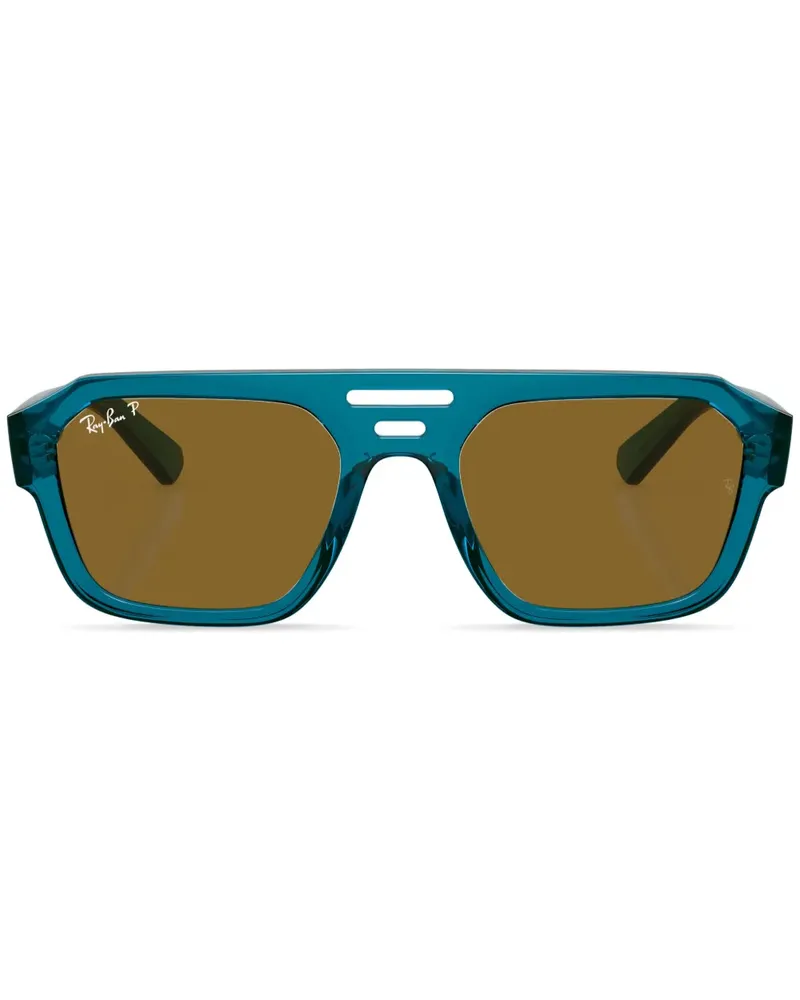 Ray Ban Eckige Corrigan Bio-Based Sonnenbrille - Blau Blau