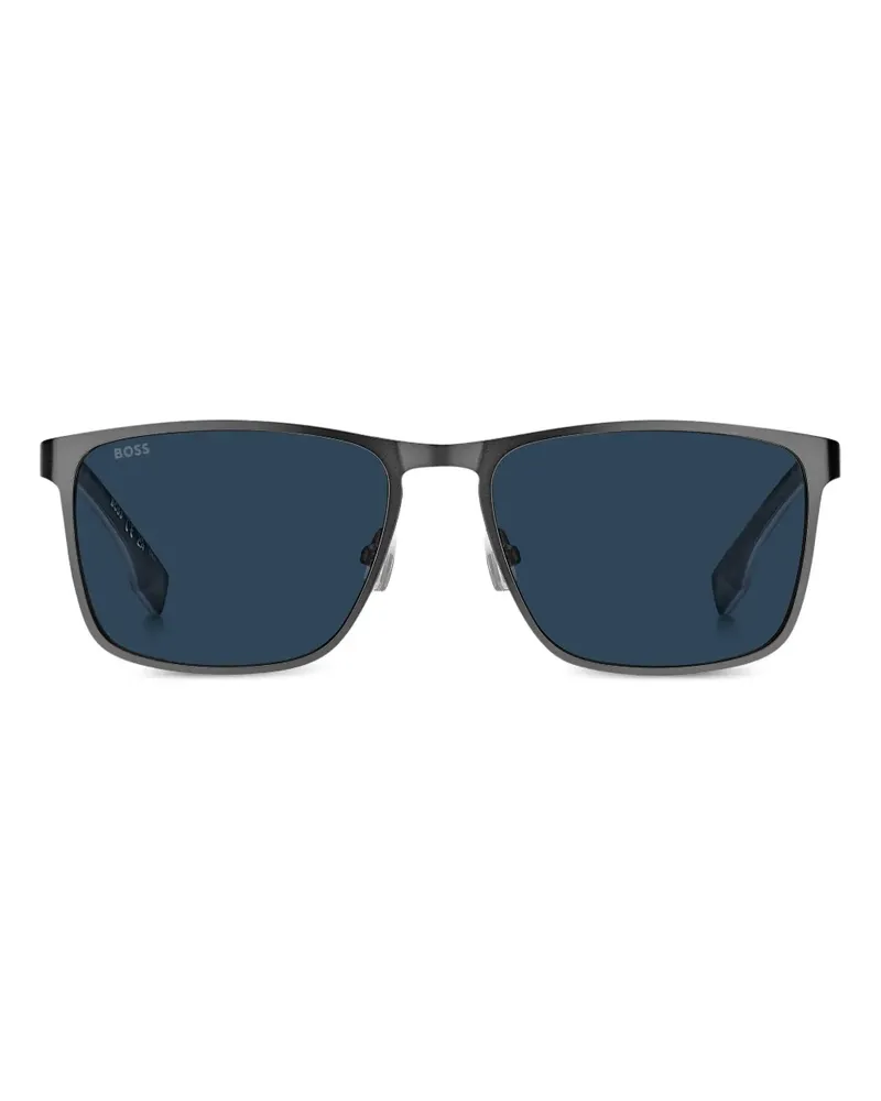 HUGO BOSS Eckige Sonnenbrille - Grau Grau