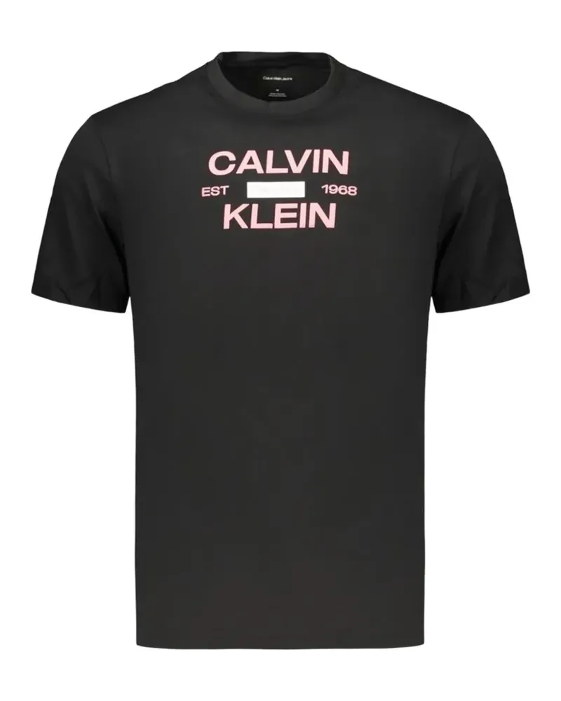 Calvin Klein logo-print cotton T-shirt - Schwarz Schwarz