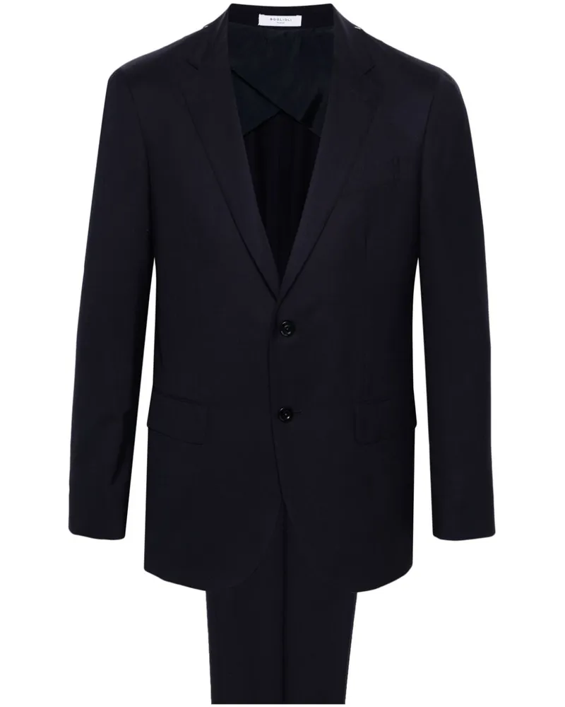 Boglioli Anzug aus Schurwoll-Twill - Blau Blau