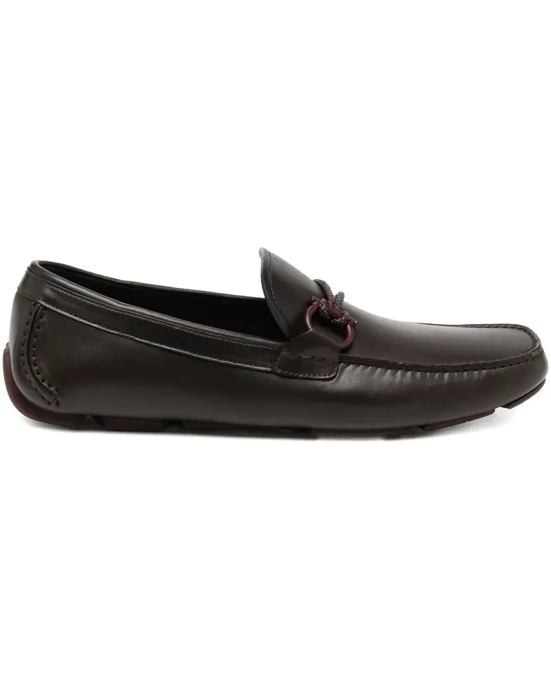 Ferragamo Loafer mit Gancini-Detail - Braun Braun