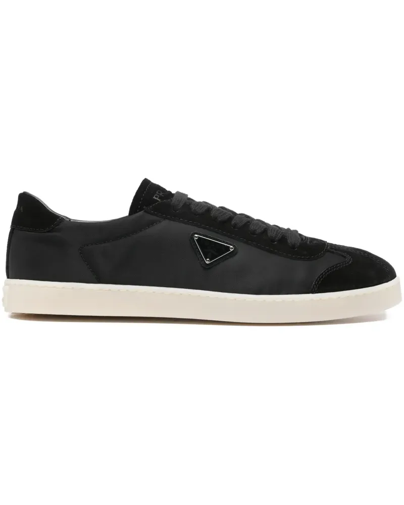 Prada Sneakers mit Wildledereinsätzen - Schwarz Schwarz