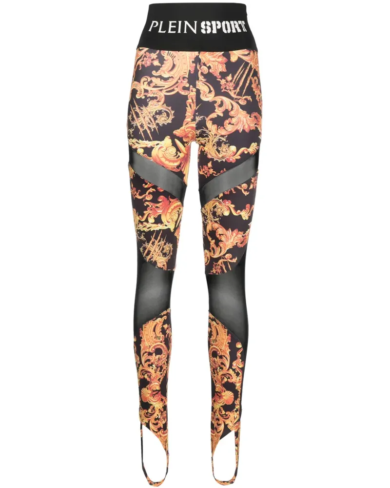 Philipp Plein Leggings mit Print - Schwarz Schwarz