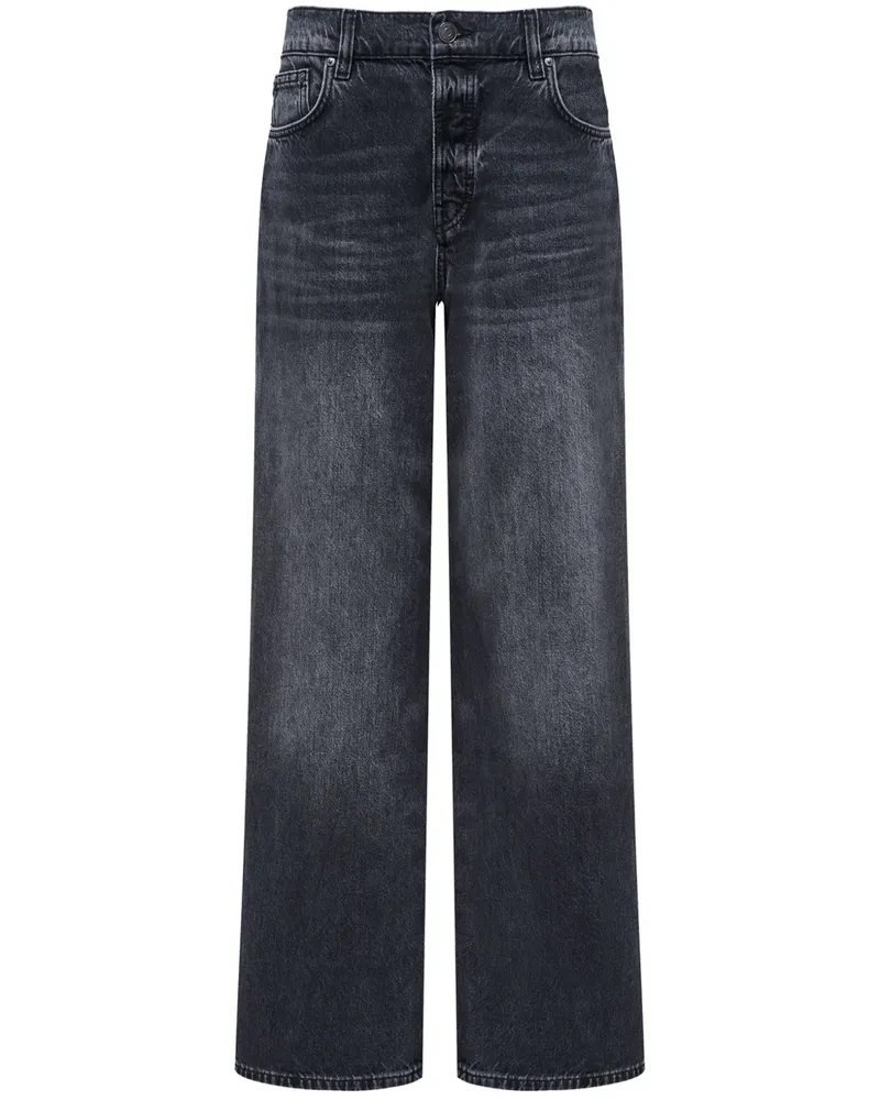12 STOREEZ Weite Jeans aus Bio-Baumwolle - Grau Grau