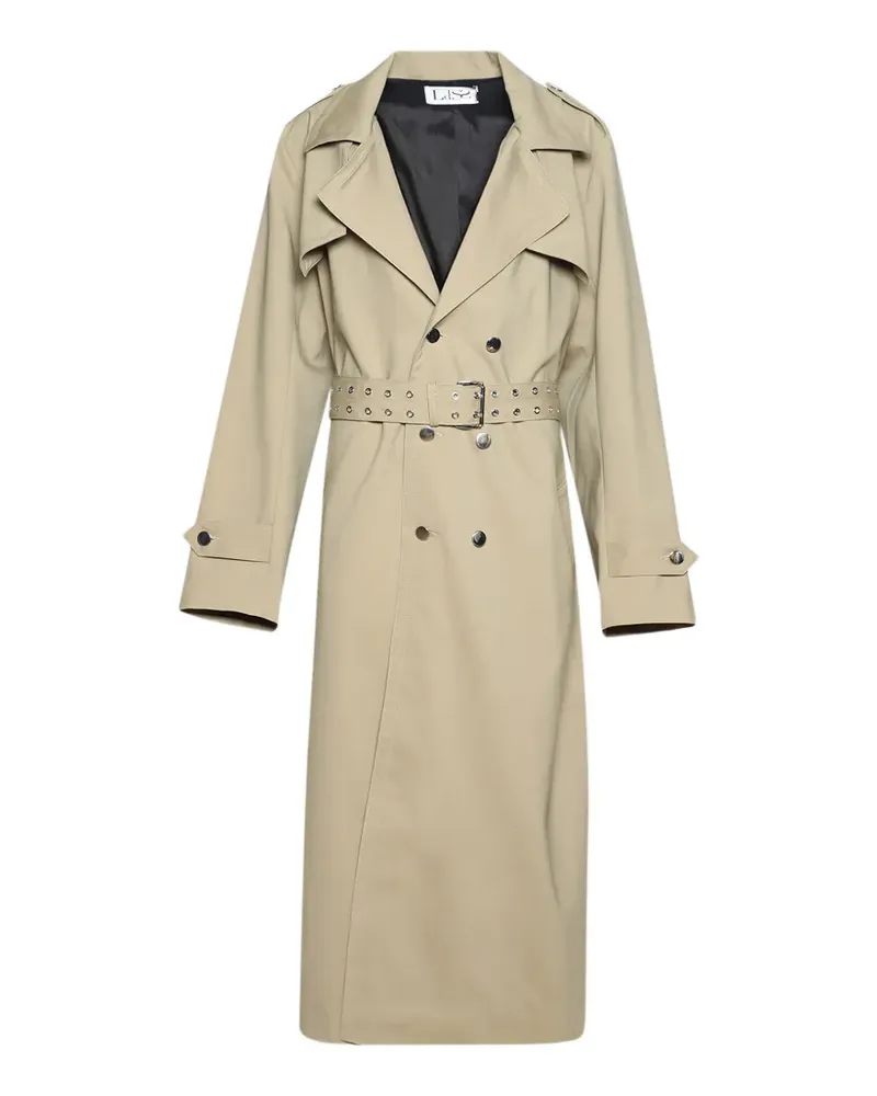 Ludovic de Saint Sernin Amanda belted trench coat - Nude Nude