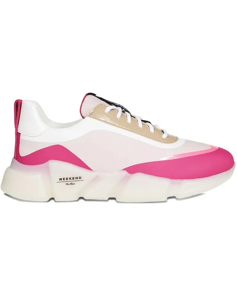 Max Mara Chunky Sneakers mit runder Kappe - Weiß Weiß