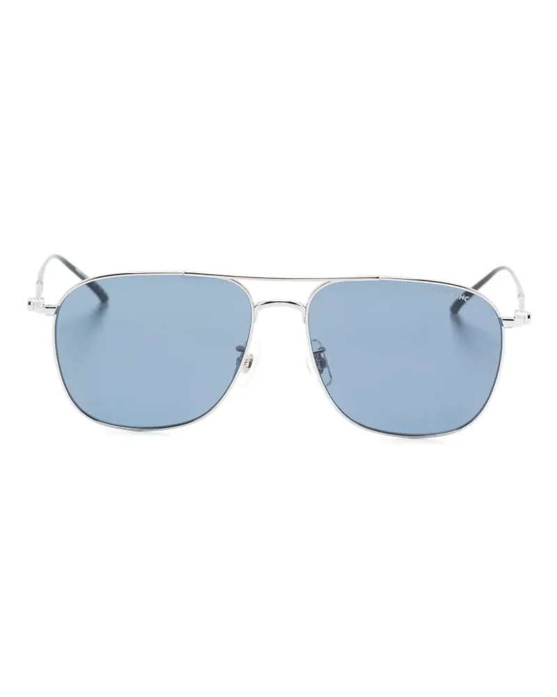 Montblanc MB0417SA Sonnenbrille - Silber Silber