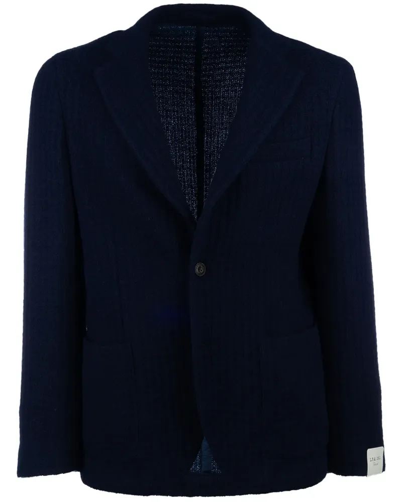 Luigi Bianchi Mantova Gestricktes Sakko - Blau Blau