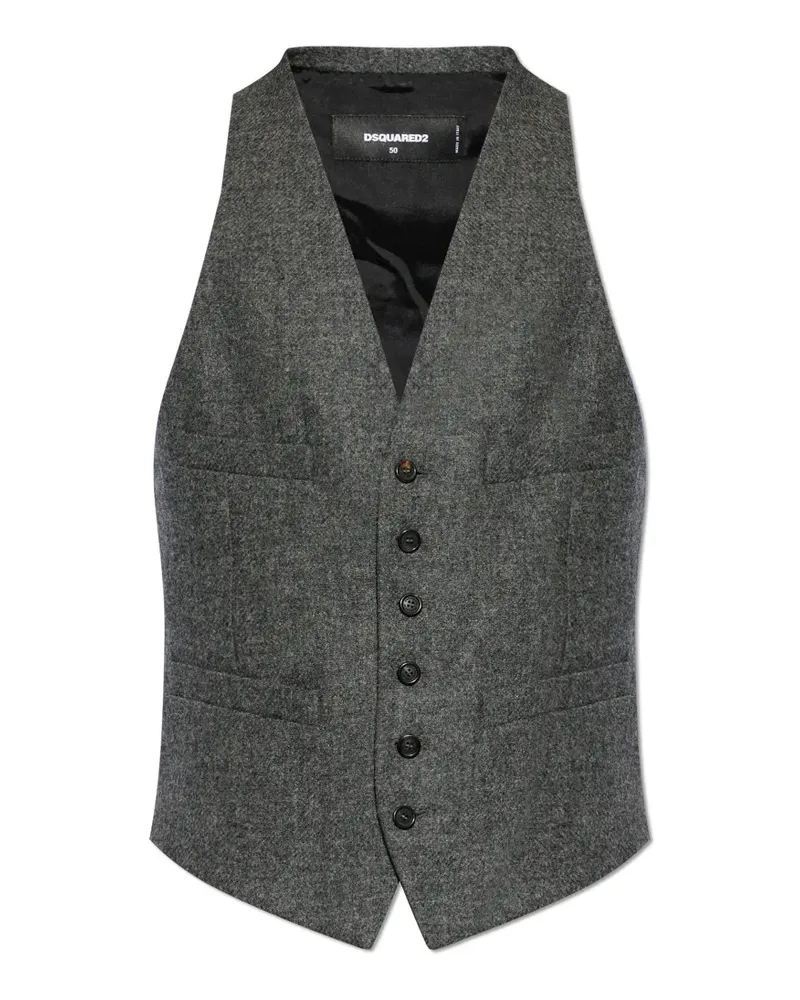 Dsquared2 button-up waistcoat - Grau Grau
