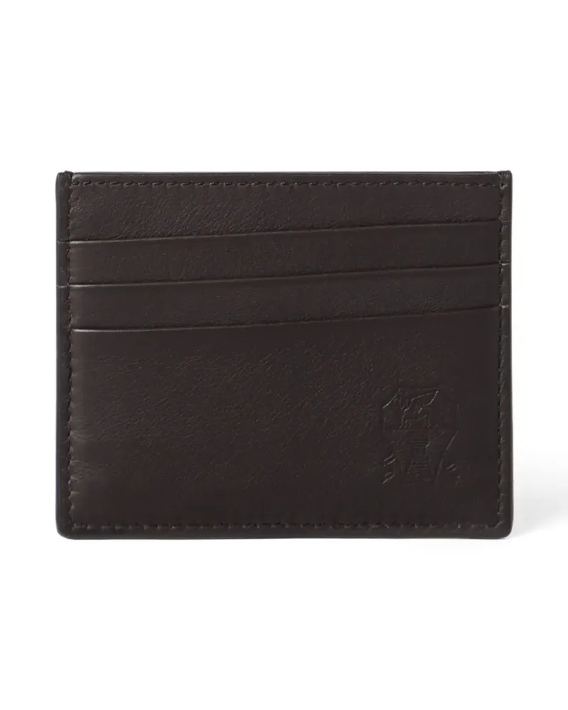 Brunello Cucinelli Kartenetui mit Prägung - Braun Braun