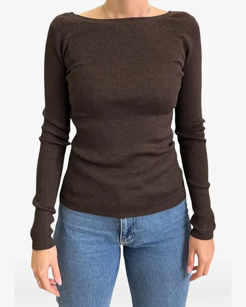 MC2 Saint Barth ribbed boat-neck sweater - Braun Braun