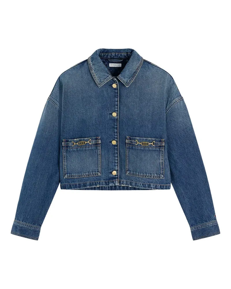 Tommy Hilfiger cropped denim jacket - Blau Blau