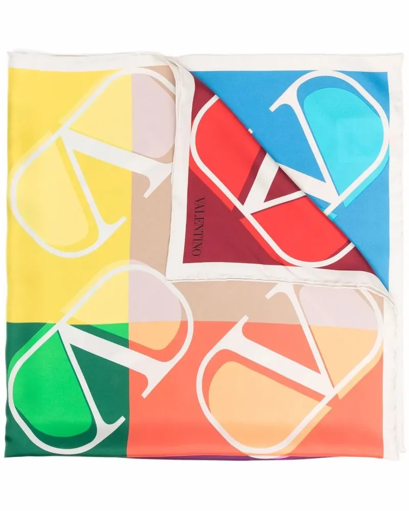 Valentino Garavani Seidenschal mit VLOGO - Rot Rot