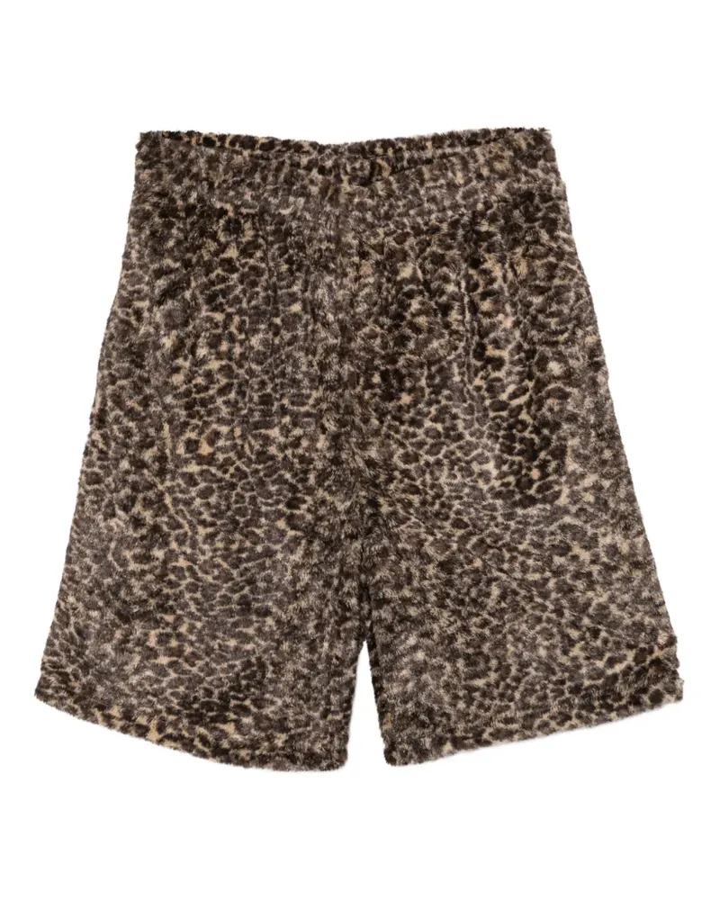 Stüssy leopard-print shorts - Nude Nude