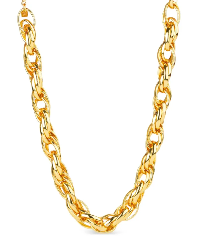 Federica Tosi Lace Rose chain necklace - Gold Gold