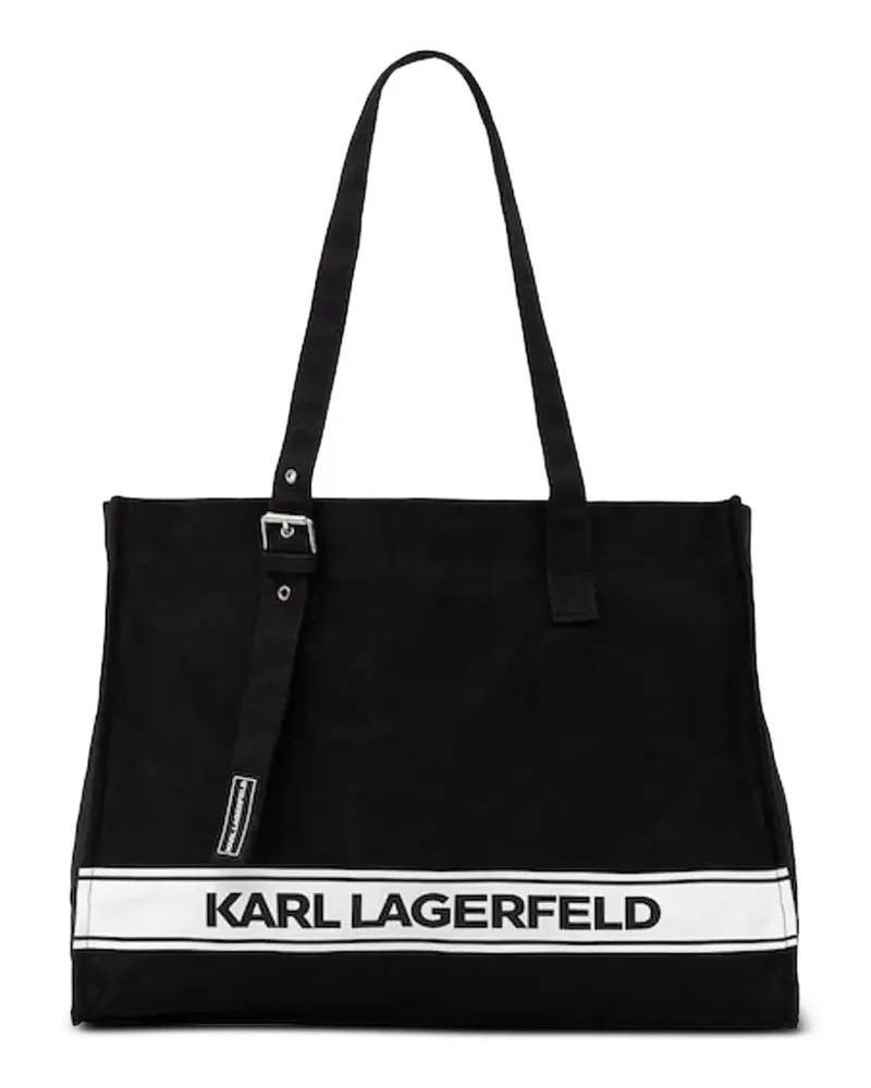 Karl Lagerfeld logo-detail tote bag - Schwarz Schwarz