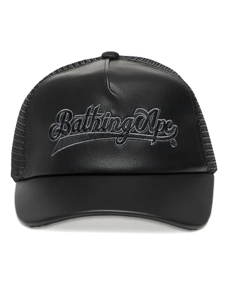 BAPE Baseballkappe mit Logo - Schwarz Schwarz
