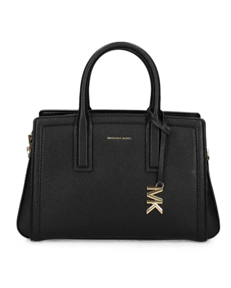 Michael Kors Kleine Laila Tote Bag mit Logo-Schild - Schwarz Schwarz