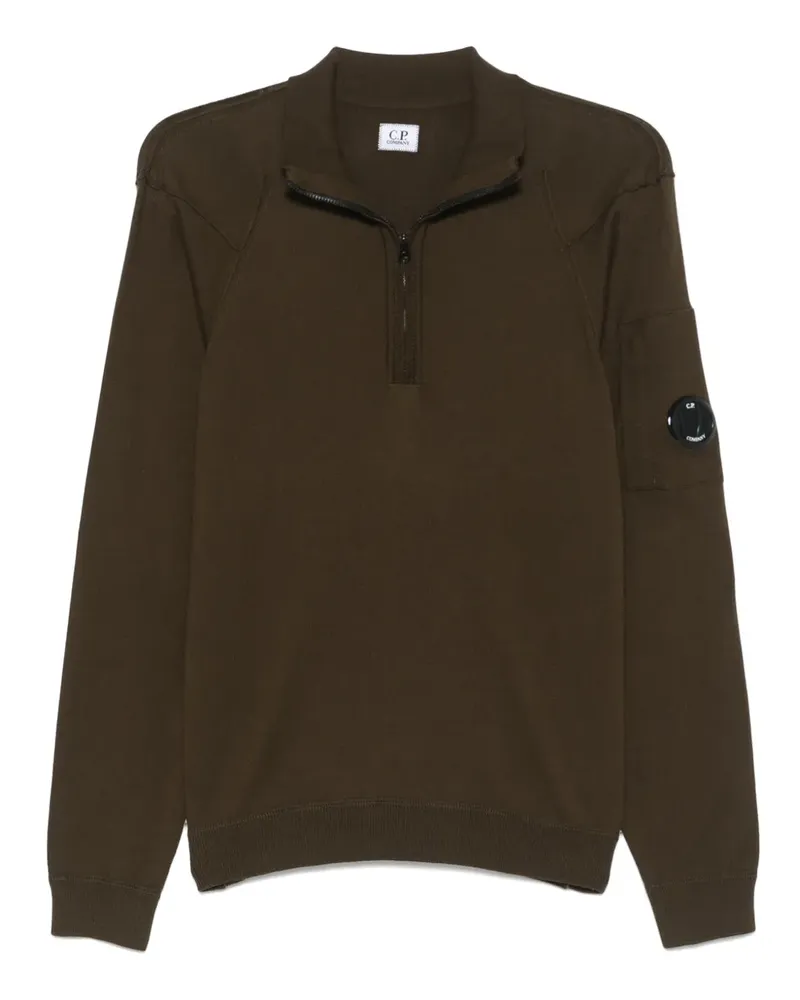 C.P. Company Pullover mit Lens-Detail - Grün Grün