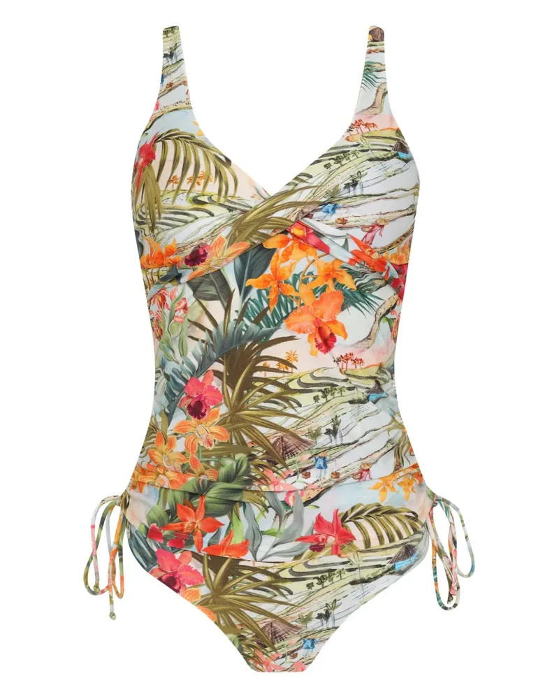 Lygia & Nanny Bruma Tankini mit tropischem Print - Grün Grün