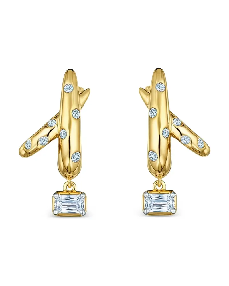 KWIAT 18kt Crossover Gelbgoldohrringe mit Diamant Gelb