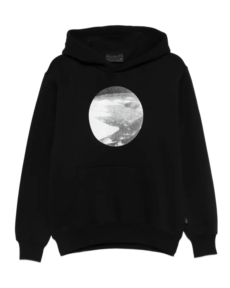 Alpha Industries desert-print hoodie - Schwarz Schwarz