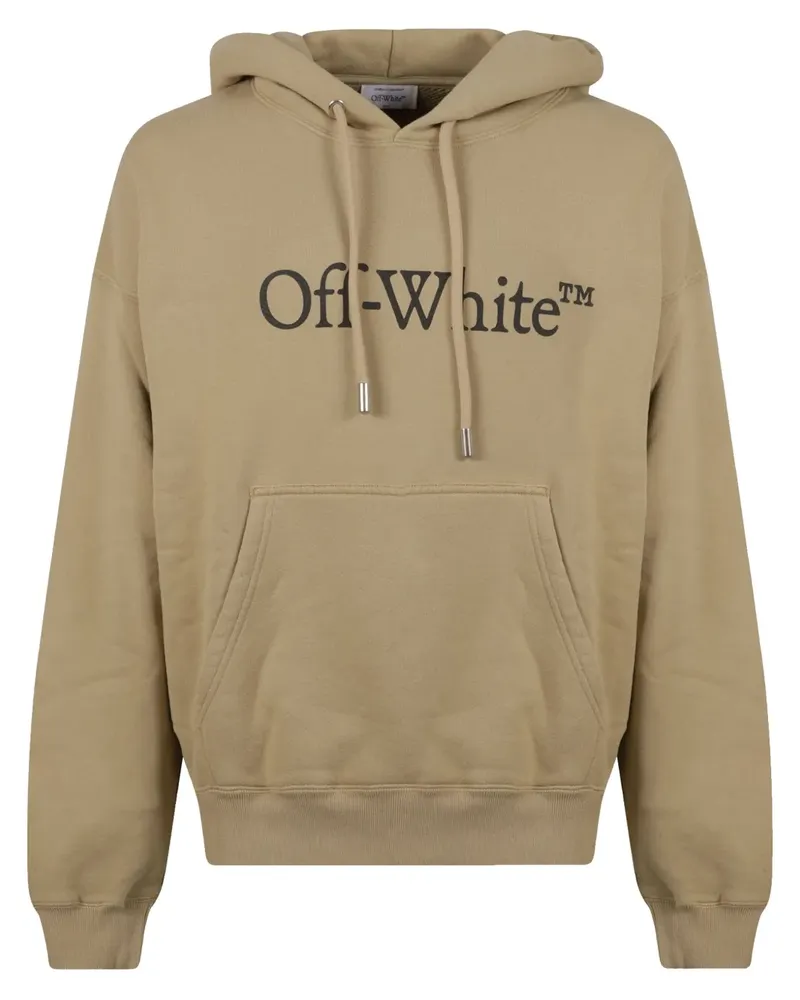 OFF-WHITE Hoodie mit Logo-Print - Nude Nude
