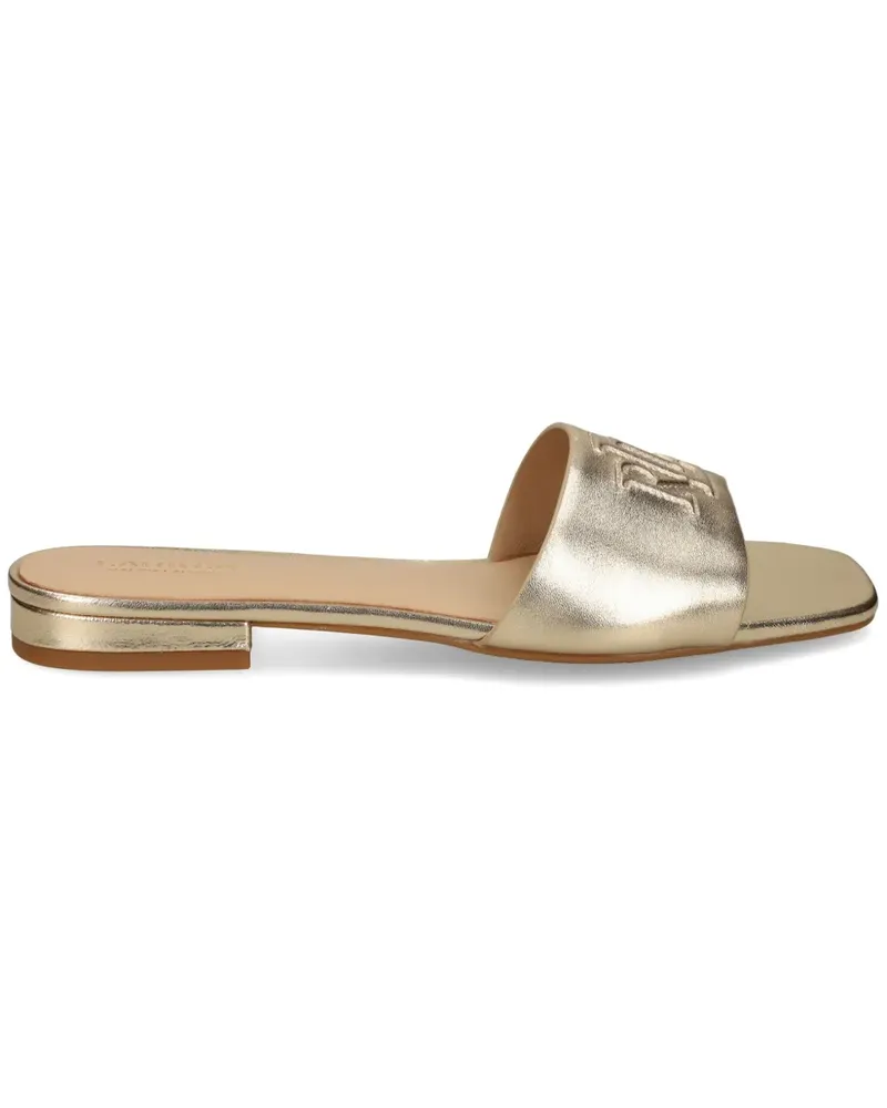 Ralph Lauren Sandalen mit eingeprägtem Logo - Gold Gold