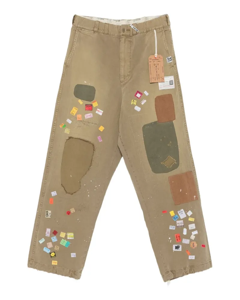 MIHARAYASUHIRO patchwork jeans - Grün Grün