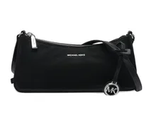 small Zadie logo-charm crossbody bag - Schwarz