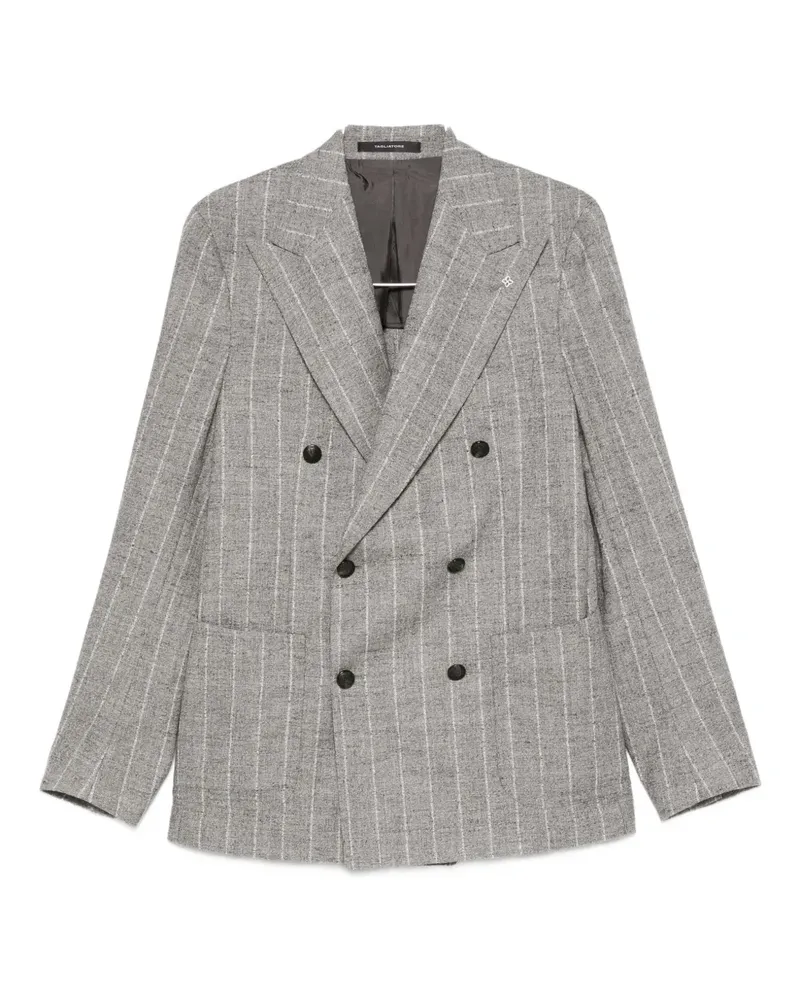 Tagliatore striped double-breasted blazer - Grau Grau