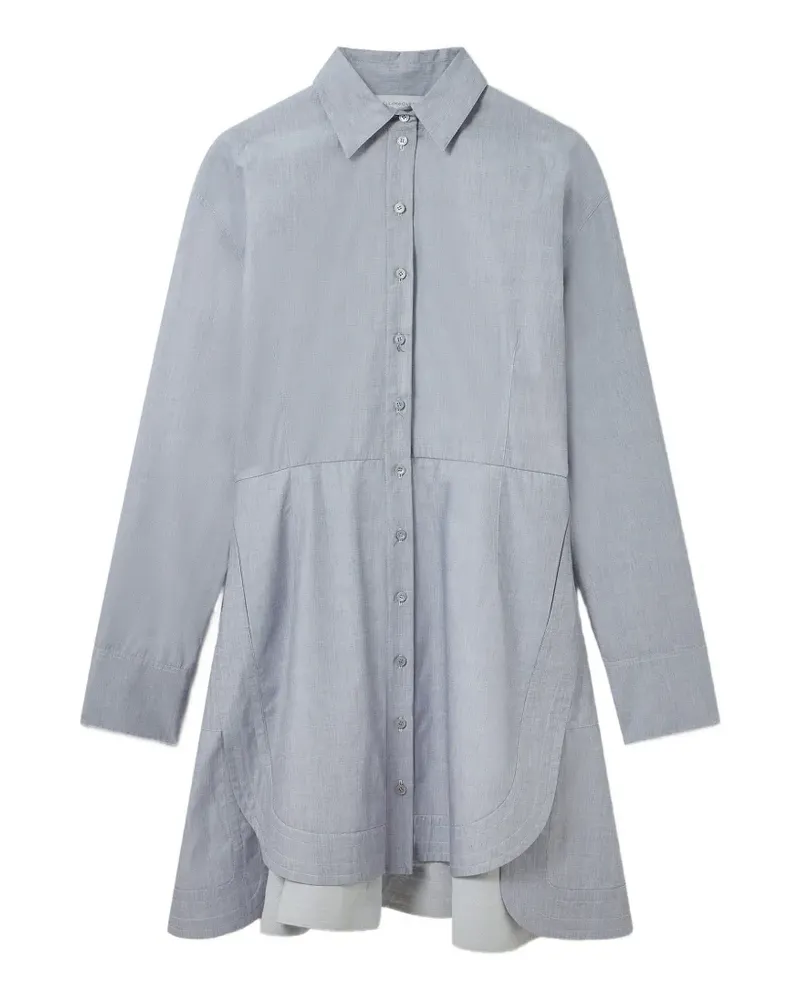 Stella McCartney Midikleid mit langen Ärmeln - Blau Blau