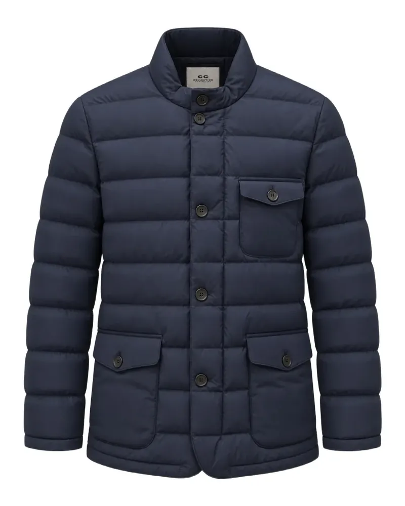 Corneliani Gesteppte Jacke mit Knöpfen - Blau Blau