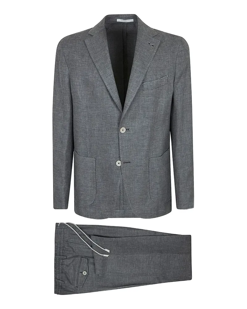 Eleventy single-breasted notched-lapel blazer - Grau Grau