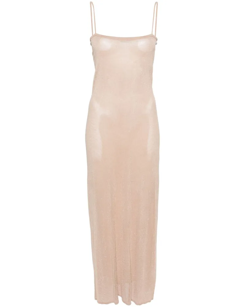 Alexander Wang Cami Maxikleid mit Perlenverzierung - Nude Nude