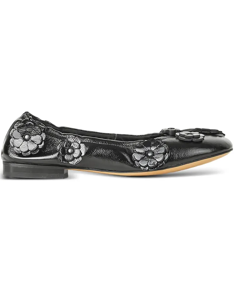 Cecilie Bahnsen Brielle Ballerinas mit Blumendetail - Schwarz Schwarz